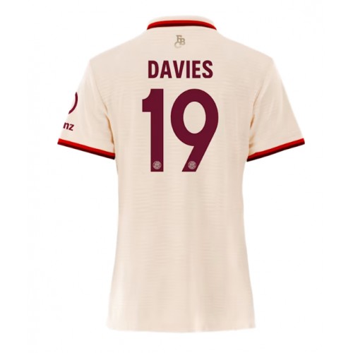 Bayern Munich Alphonso Davies #19 Rezervni Dres za Ženska 2024-25 Kratak Rukav